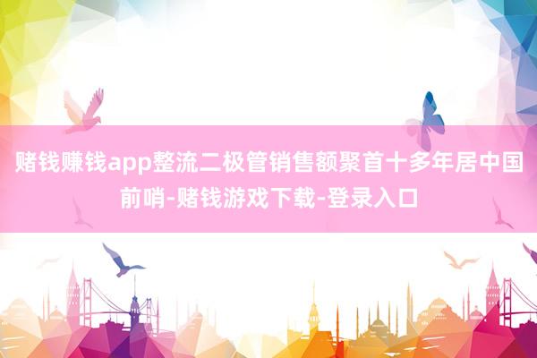 赌钱赚钱app整流二极管销售额聚首十多年居中国前哨-赌钱游戏下载-登录入口